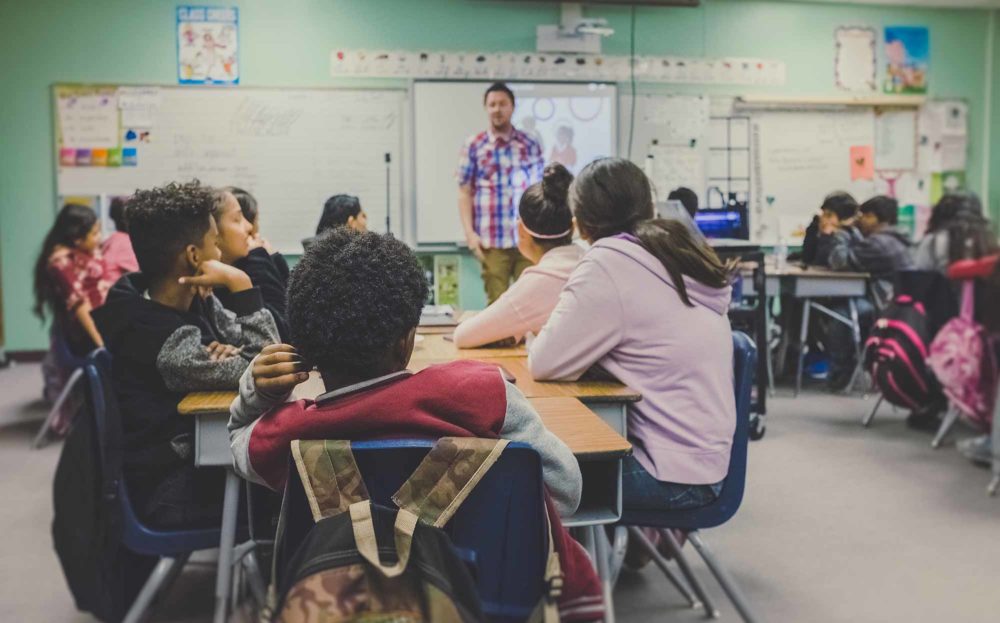 Aula con alumnos con autismo