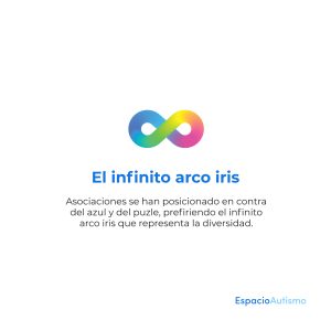 ESPACIO AUTISMO - simbolo infinito arcoiris