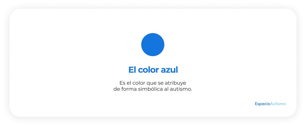 Símbolos del autismo: El color azul. Es el color que se atribuye
de forma simbólica al autismo.