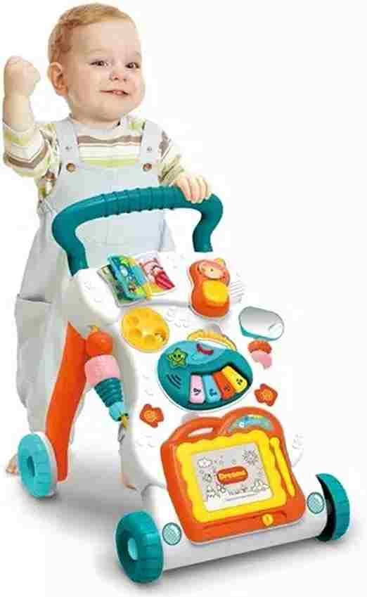 Carrito andador con botones interactivos