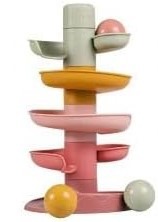 Torre tobogán apilable con pelotas