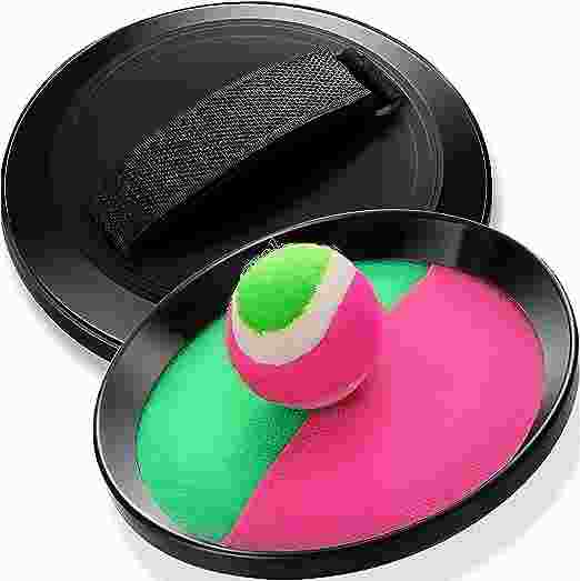 Juego de bola de velcro. Coordinación y motricidad