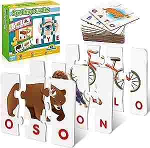 Puzzles de 3 y 4 piezas. Construye la imagen y la palabra