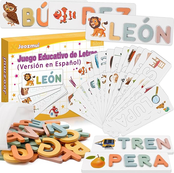 Juego educativo para aprender a leer letras y palabras autismo