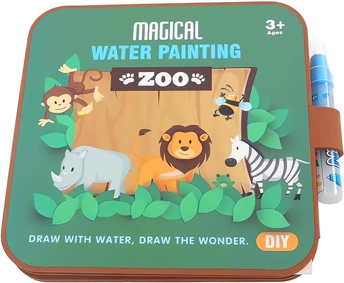 Libro de pintar con agua reutilizable