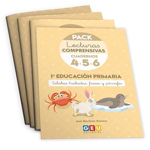 Pack cuadernos 3, 4 y 5 para aprender a leer (aproximadamente de 7 a 10 años)